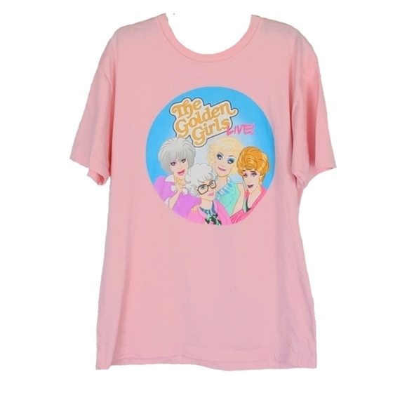Saucy Golden Girls T-Shirt Tee - Pink - Picture 7 of 7